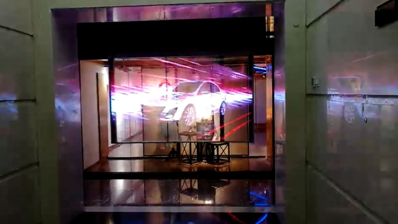 壹品光电 · 玉屏 - 河南光同量企业展厅透明屏